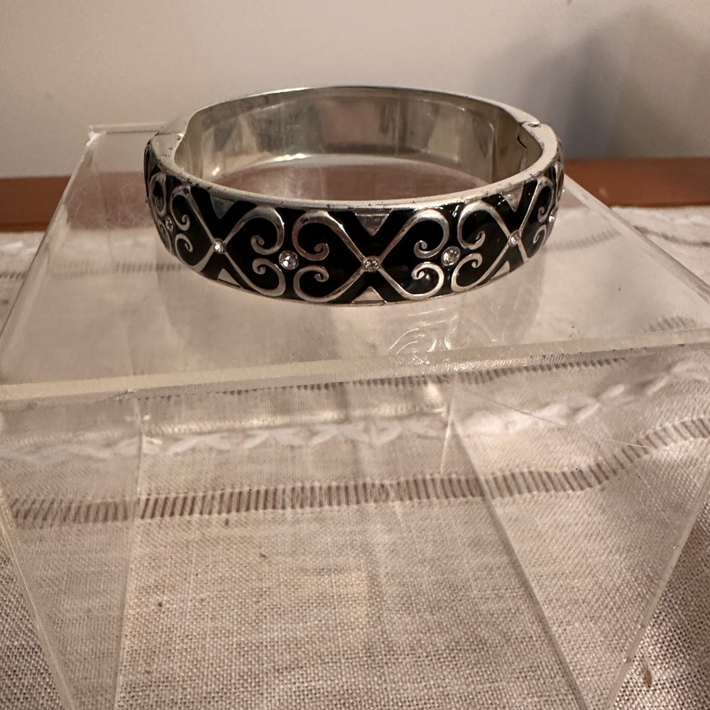 Brighton Silver And Black Scrollwork Bracelet - image 1